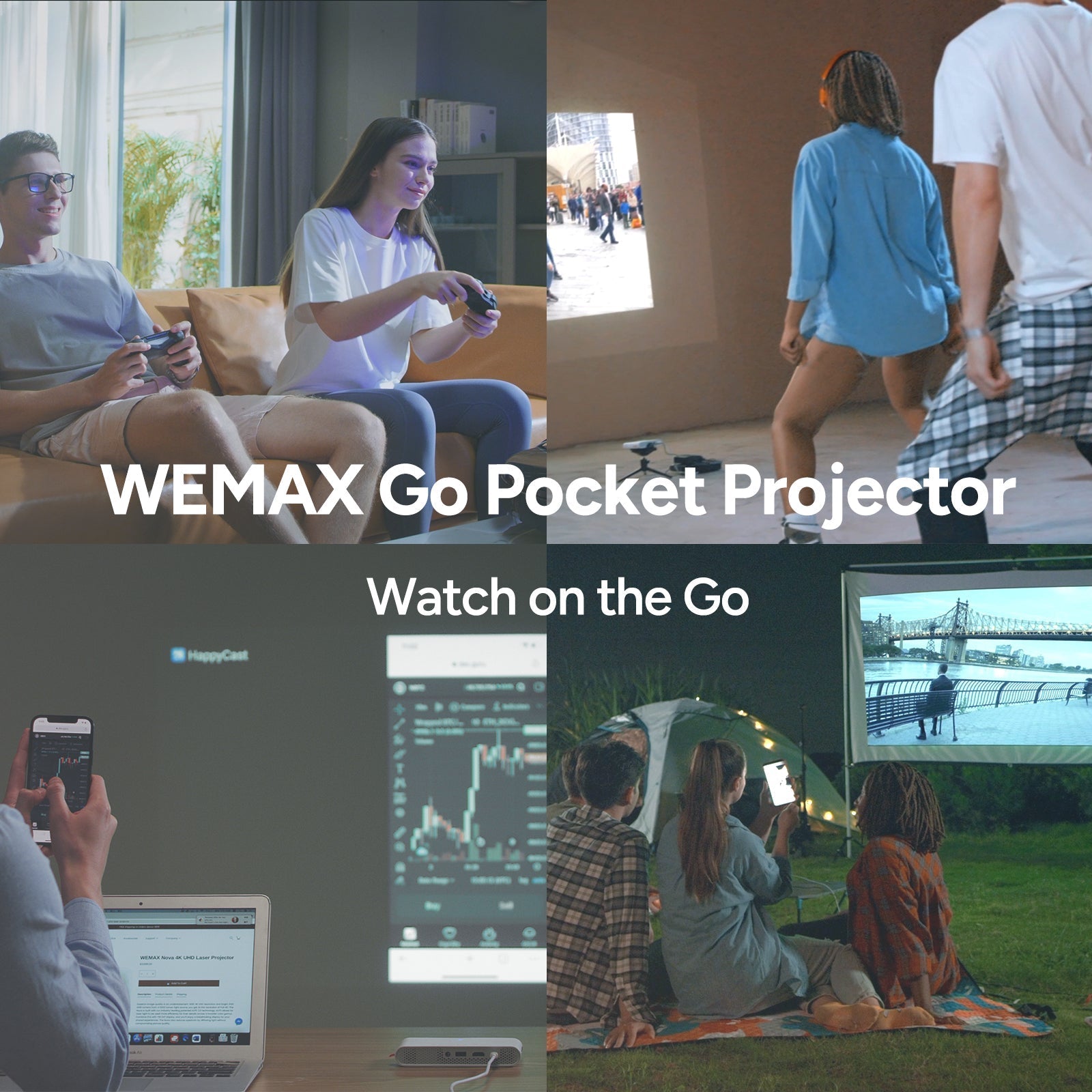 Wemax Go Ultra-Portable ALPD  TI DLP 1080P Supported Laser Projector