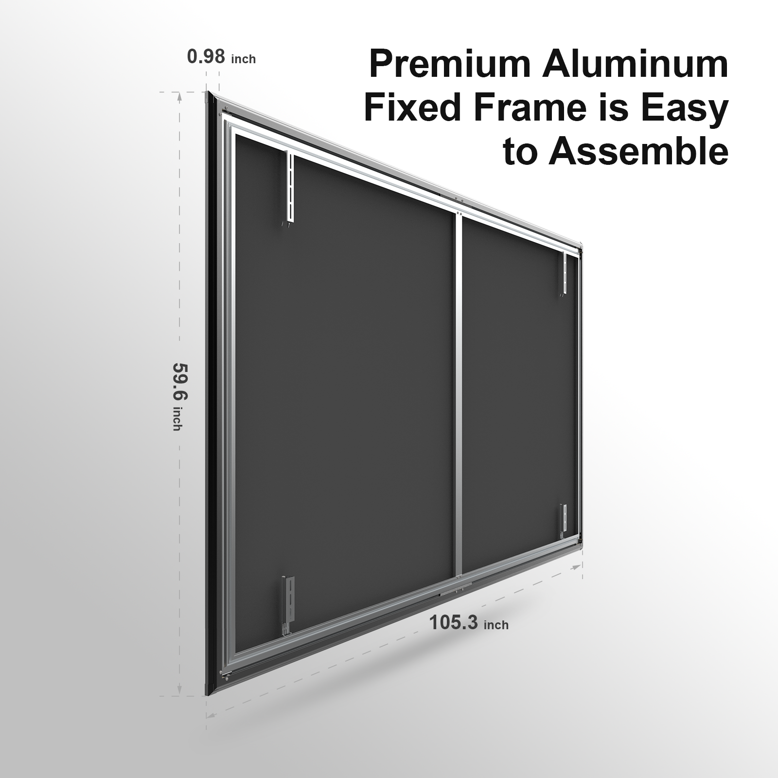 Wemax 120-inch Rollable Ultra Short Throw CLR/ALR Fixed Frame Screen