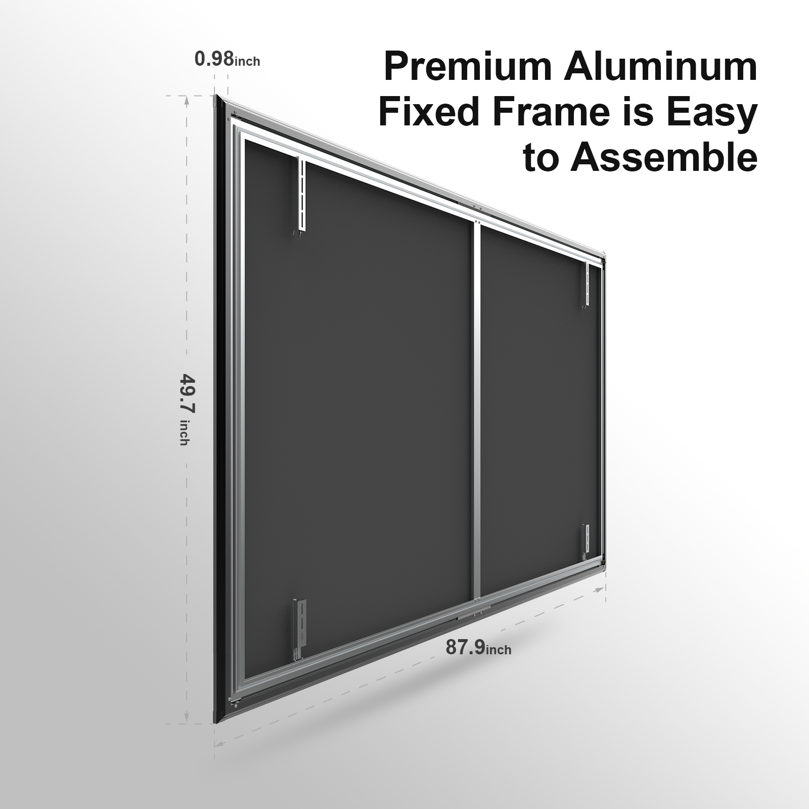 Wemax 100-inch Rollable Ultra Short Throw CLR Fixed Frame Screen