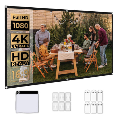 Portable 120 Inch HD Screen 16:9 Cloth Screen